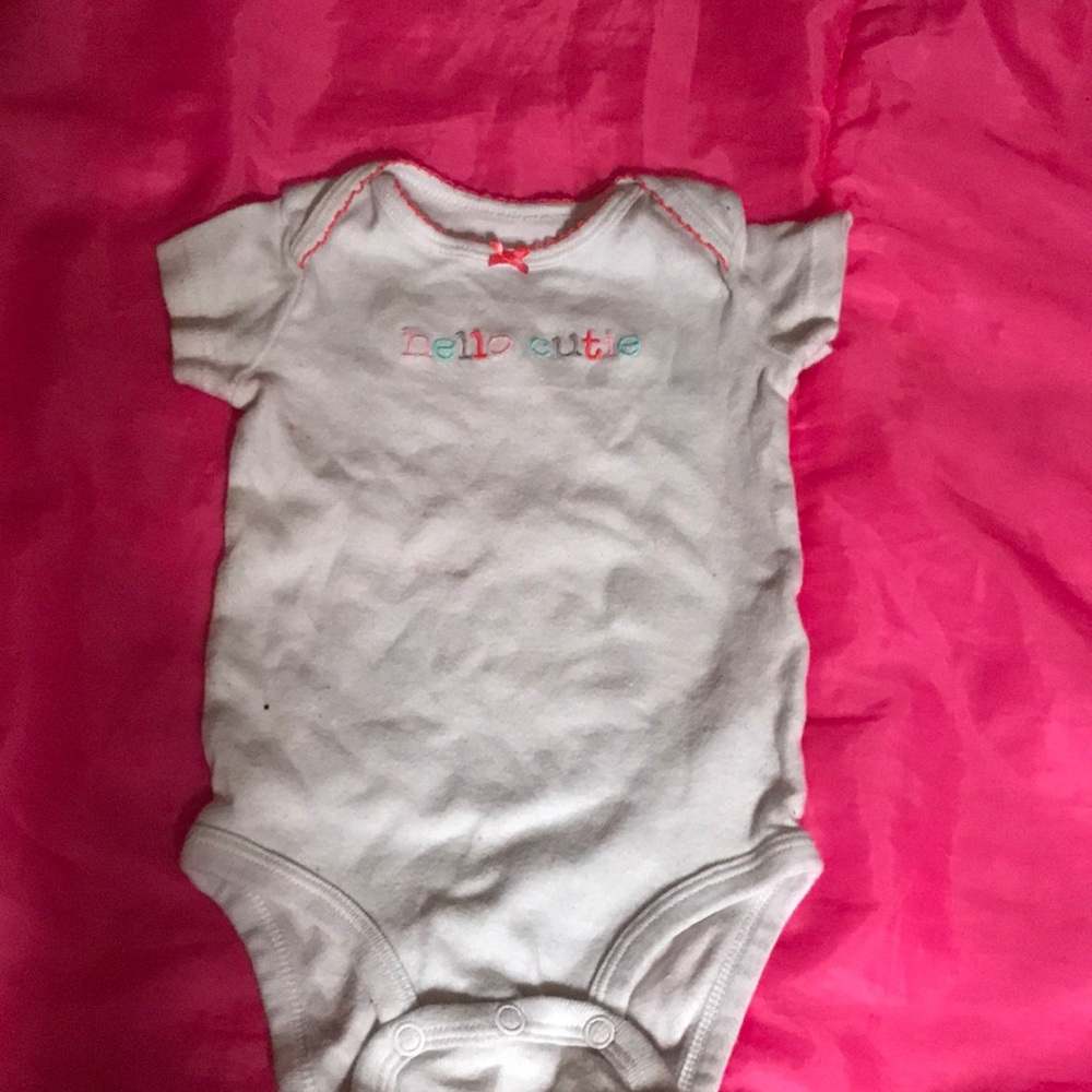 Baby white onesie